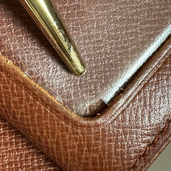 Authentic Louis Vuitton Wallet W/ Kiss Lock Vintage - Picture 15 of 16